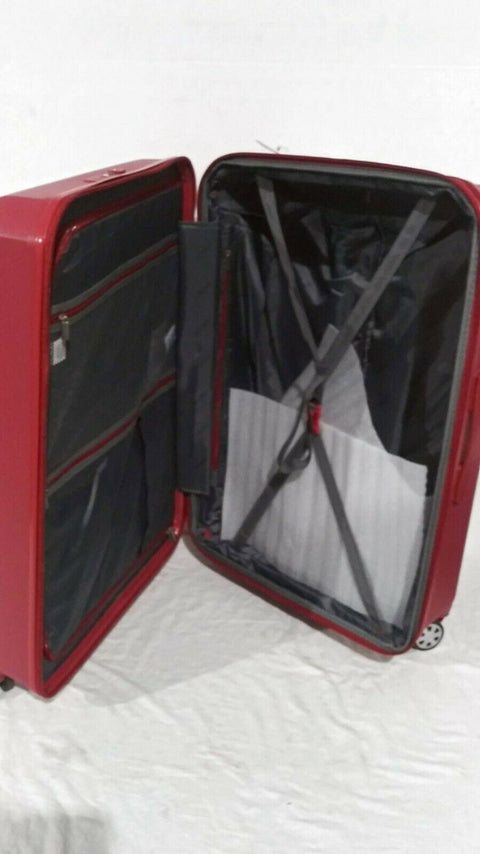 $599 Bagaggio Athenas 28" Luggage Suitcase Spinner Large Red Upright Hardcase