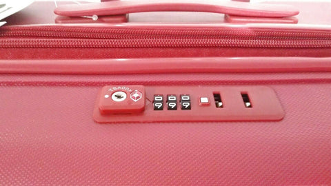 $499 Bagaggio Athenas 25" Luggage Suitcase Spinner Medium Red Upright Hard case