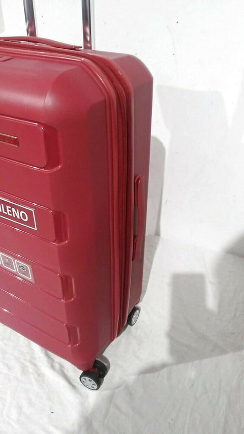 $499 Bagaggio Athenas 25" Luggage Suitcase Spinner Medium Red Upright Hard case