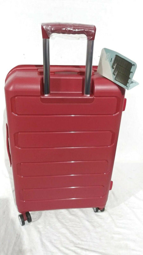 $499 Bagaggio Athenas 25" Luggage Suitcase Spinner Medium Red Upright Hard case