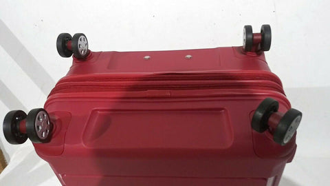 $499 Bagaggio Athenas 25" Luggage Suitcase Spinner Medium Red Upright Hard case