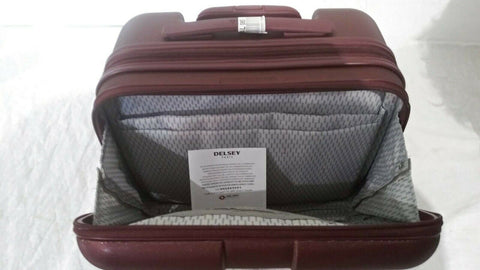$220 DELSEY Helium 4.0 Cherry Carry ON Under Seat Luggage suitcase Hardcase 16''