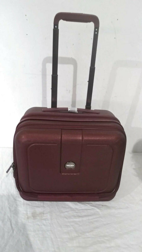 $220 DELSEY Helium 4.0 Cherry Carry ON Under Seat Luggage suitcase Hardcase 16''