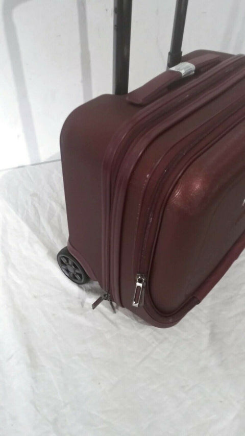 $220 DELSEY Helium 4.0 Cherry Carry ON Under Seat Luggage suitcase Hardcase 16''