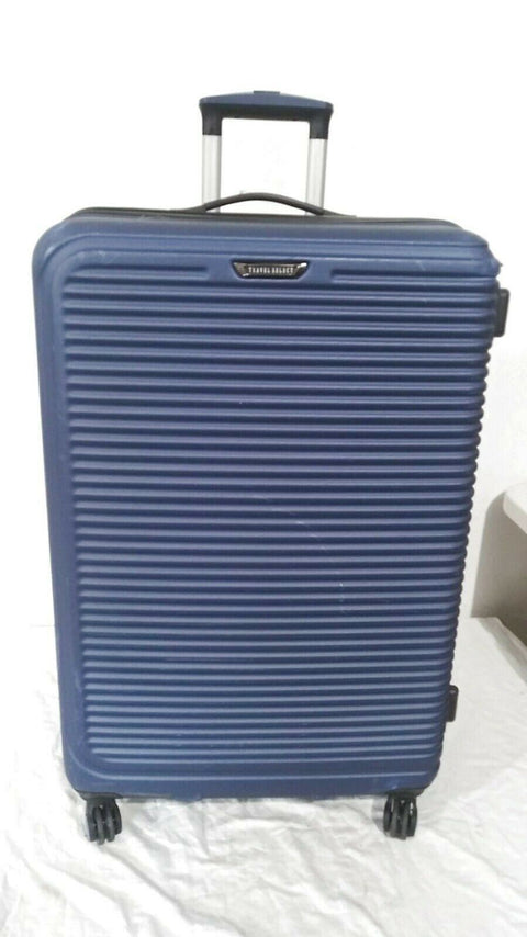 $380 Travel Select Savannah 28" Hard-Shell Spinner Luggage Suitcase Blue Upright