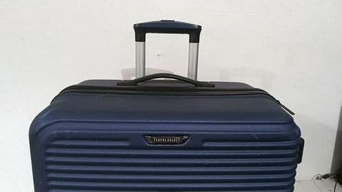 $380 Travel Select Savannah 28" Hard-Shell Spinner Luggage Suitcase Blue Upright