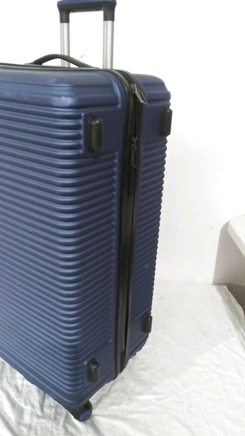 $380 Travel Select Savannah 28" Hard-Shell Spinner Luggage Suitcase Blue Upright