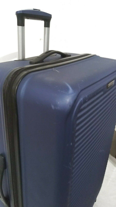 $380 Travel Select Savannah 28" Hard-Shell Spinner Luggage Suitcase Blue Upright