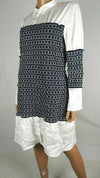 $109 NEW BAR III Womens Long Sleeve Smoking Embroided  Tunic Shirt Dress XL - evorr.com