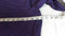 New Karen Scott Women 3/4 Sleeve Boat Neck Purple Cotton Tunic Dress Plus 2X