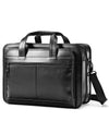 $320 NEW Samsonite Leather Expandable Laptop Briefcase Bag Black Business Case