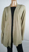 Karen Scott Women Long Sleeve Beige Knit Front Open Cardigan Sweater Plus 3X