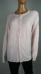 New Karen Scott Women Long Sleeve Pink Pearl Button Cardigan Sweater Plus 1X