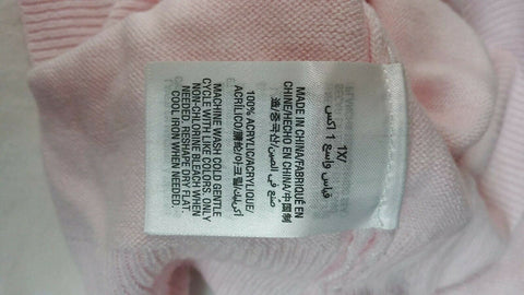 New Karen Scott Women Long Sleeve Pink Pearl Button Cardigan Sweater Plus 1X