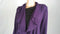 Karen Scott Women Long Sleeve Purple Front Open Ruffle Cardigan Sweater Plus 1X