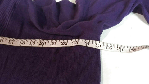Karen Scott Women Long Sleeve Purple Front Open Ruffle Cardigan Sweater Plus 1X