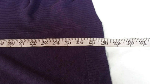 Karen Scott Women Long Sleeve Purple Front Open Ruffle Cardigan Sweater Plus 1X
