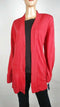 New Karen Scott Women Long Sleeve Red Front Open Cardigan Sweater Plus 0X 16W