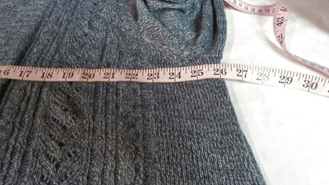 Karen Scott Women Long Sleeve Blue Front Open Cardigan Duster Sweater Plus 3X