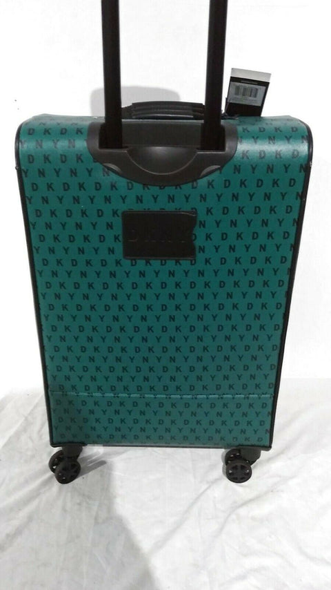 $300 DKNY Signature Gems 25" Spinner Suitcase Luggage Green Softcase