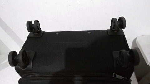 $300 New DKNY Trademark 25" Softside Spinner Suitcase Luggage Upright Black