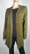 Karen Scott Women Long Sleeve Green Front Open Cardigan Duster Sweater Plus 1X