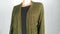 Karen Scott Women Long Sleeve Green Front Open Cardigan Duster Sweater Plus 1X
