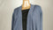 New Karen Scott Women Long Sleeve Blue Knit Front Open Cardigan Sweater Plus 1X