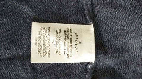 New Karen Scott Women Long Sleeve Blue Knit Front Open Cardigan Sweater Plus 1X