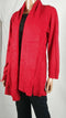 Karen Scott Women Long Sleeve Red Front Open Textured Cardigan Sweater Plus 0X