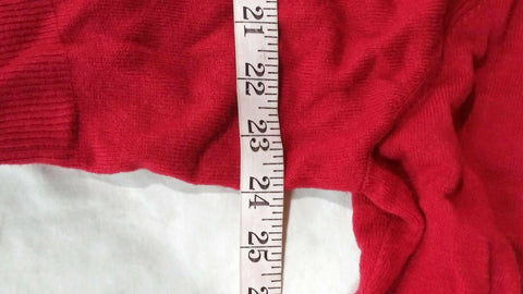 Karen Scott Women Long Sleeve Red Front Open Textured Cardigan Sweater Plus 0X