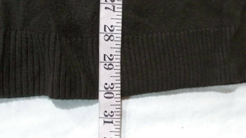 New Karen Scott Women Long Sleeve Brown Knit Front-Open Cardigan Sweater Plus 1X