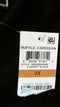 Karen Scott Women Long Sleeve Black Front Open Ruffle Cardigan Sweater Plus 3X