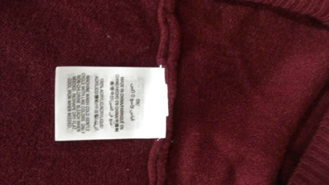 Karen Scott Women Long Sleeve Red Front Open Ruffle Cardigan Sweater Plus 0X