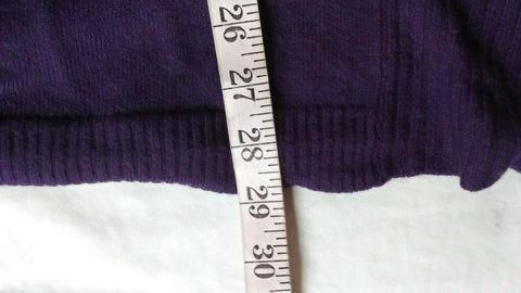 Karen Scott Women Long Sleeve Purple Front Open Ruffle Cardigan Sweater Plus 3X