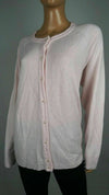 New Karen Scott Women's Long Sleeve Pink Pearl-Button Cardigan Sweater Plus 1X