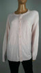 New Karen Scott Women's Long Sleeve Pink Pearl-Button Cardigan Sweater Plus 1X