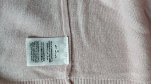 New Karen Scott Women's Long Sleeve Pink Pearl-Button Cardigan Sweater Plus 1X