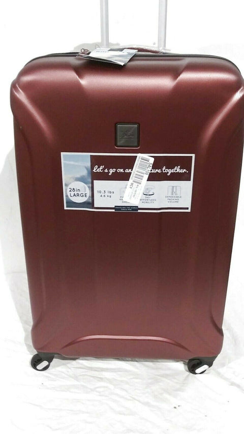$240 New Skyway Nimbus 3.0 28" Expandable Hard Case Spinner Suitcase Luggage Red