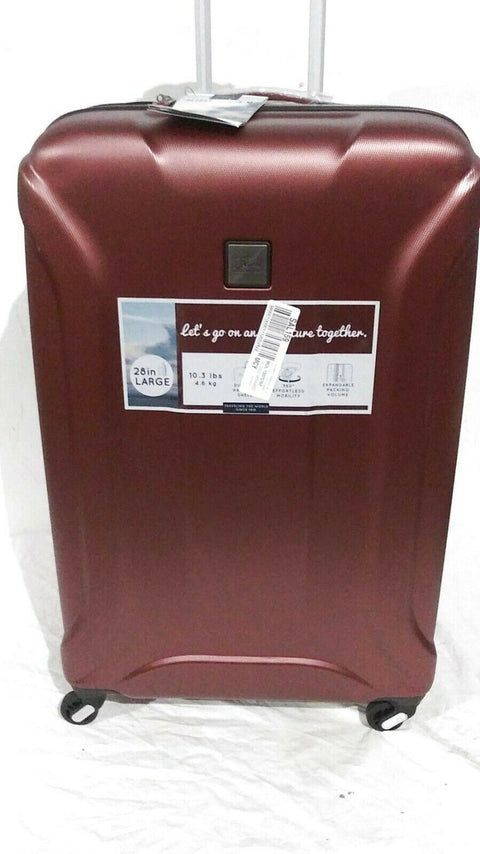 $240 New Skyway Nimbus 3.0 28" Expandable Hard Case Spinner Suitcase Luggage Red