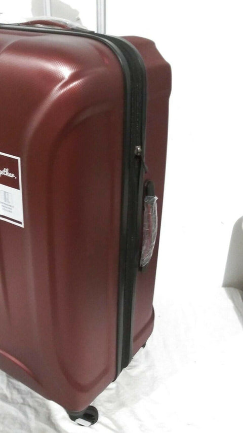 $240 New Skyway Nimbus 3.0 28" Expandable Hard Case Spinner Suitcase Luggage Red