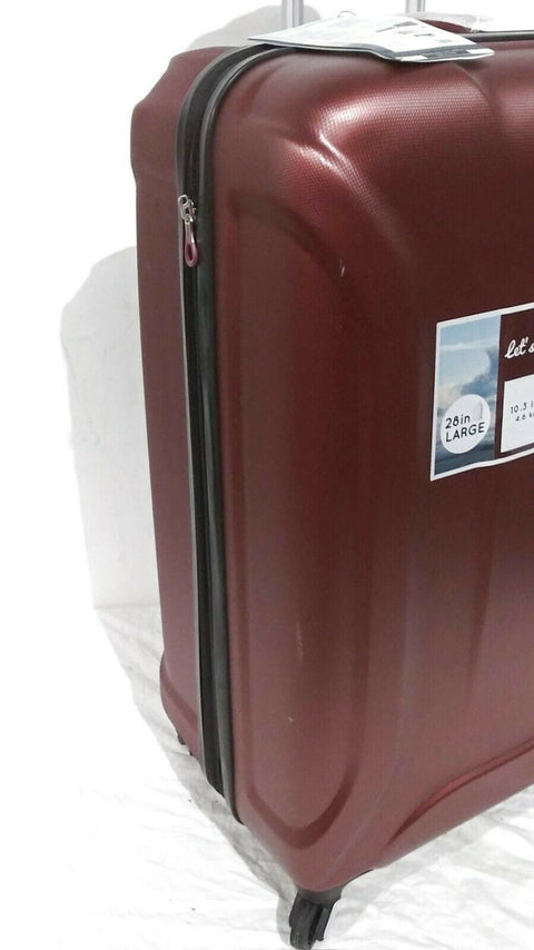 $240 New Skyway Nimbus 3.0 28" Expandable Hard Case Spinner Suitcase Luggage Red