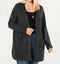 New STYLE&CO Women Long Sleeve Gray Pockets Front Open Cardigan Sweater Plus 1X