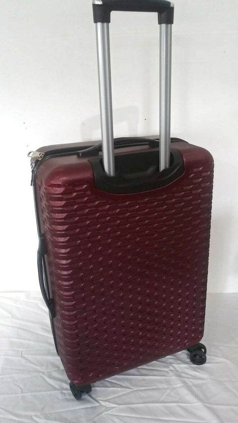 $380 Steve Madden Antics Hard case 24" Luggage Suitcase Spinner Wheels Red