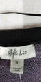 New STYLE&CO Women Long Sleeve Black Jacquard Tunic Sweater Plus 1X