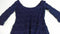 $108 NEW GUESS Women's Blue 3/4 Sleeve Net Striped Scoop Neck Tunic Dress Size 4 - evorr.com
