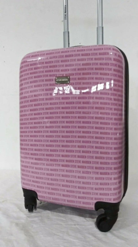 $380 New Steve Madden Signature 20" Carry On Luggage Hard Case Suitcase Spinner