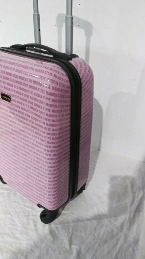 $380 New Steve Madden Signature 20" Carry On Luggage Hard Case Suitcase Spinner