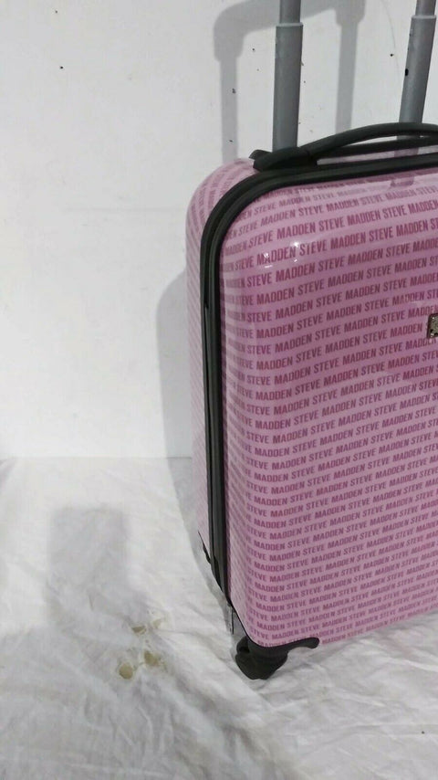$380 New Steve Madden Signature 20" Carry On Luggage Hard Case Suitcase Spinner