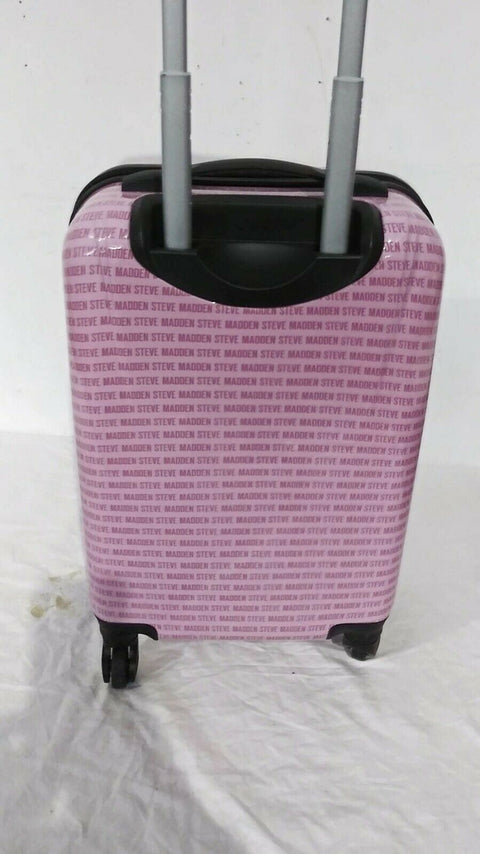 $380 New Steve Madden Signature 20" Carry On Luggage Hard Case Suitcase Spinner